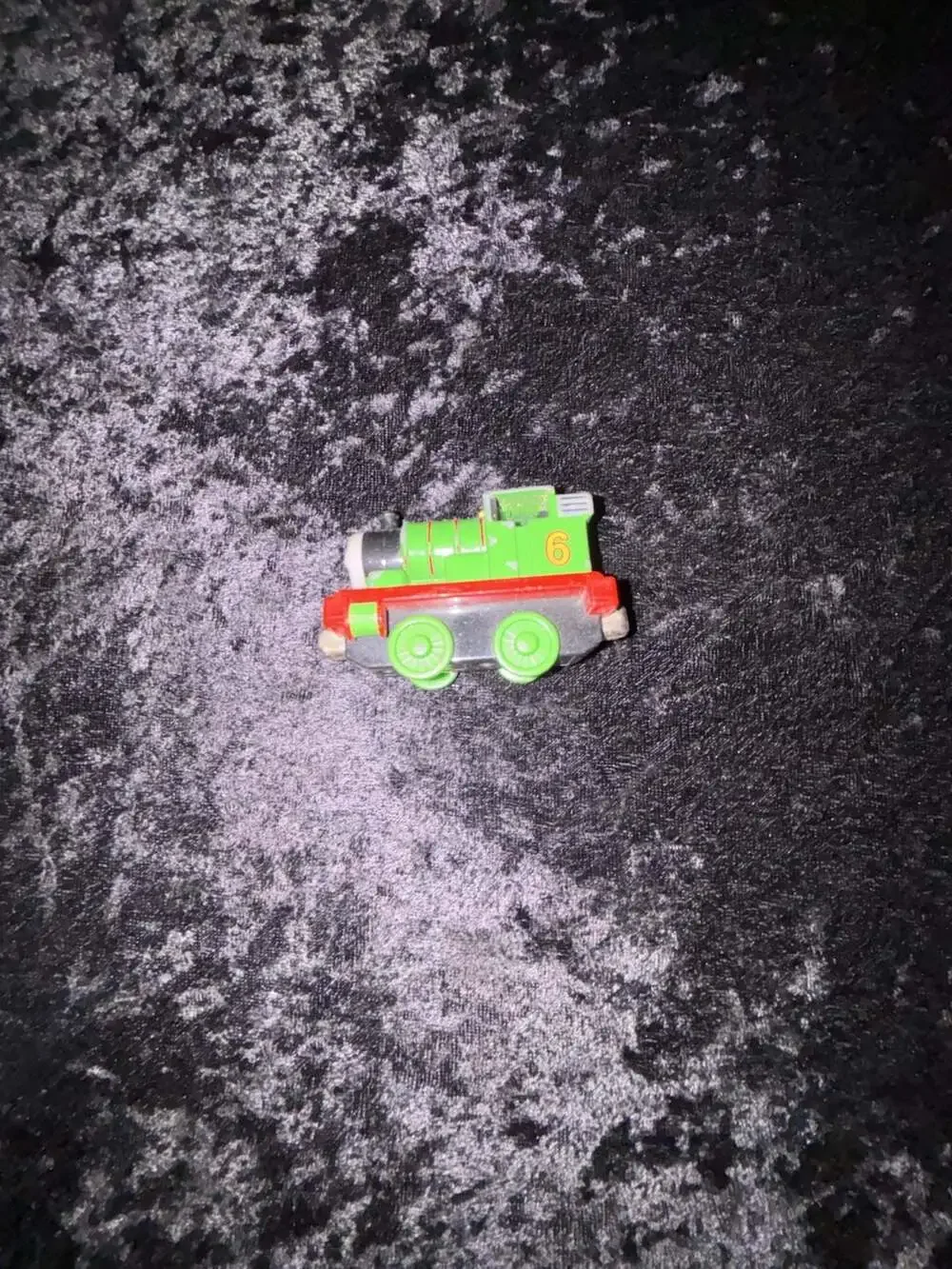 Thomas & Friends Take-N-Play Dirty Speckled Percy Diecast Train Engine #6